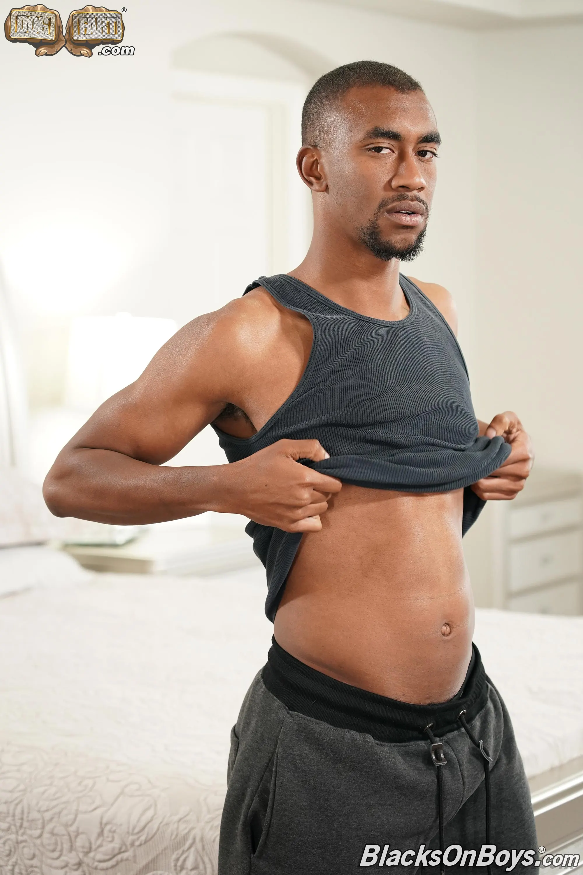 Nic Sahara in 'Nic Sahara, Bucky Wright and Zario Travezz - Blacks On Boys' from 'Dogfart Men' (Photo 1) Dogfart Men 'Nic Sahara, Bucky Wright and Zario Travezz - Blacks On Boys' starring Nic Sahara (Photo 1)